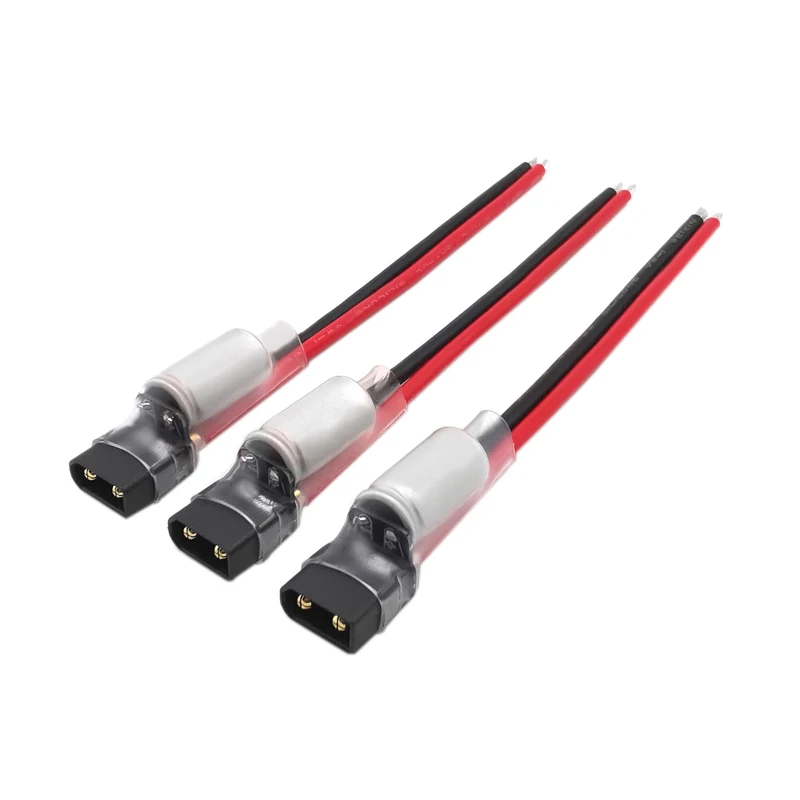 3PCS 3-6S Amass XT30 Plug Filter Cable with 35V 470uF Solid Electrolytic Capacitor XT30U-M Male Connector for RC FPV Drone ESC