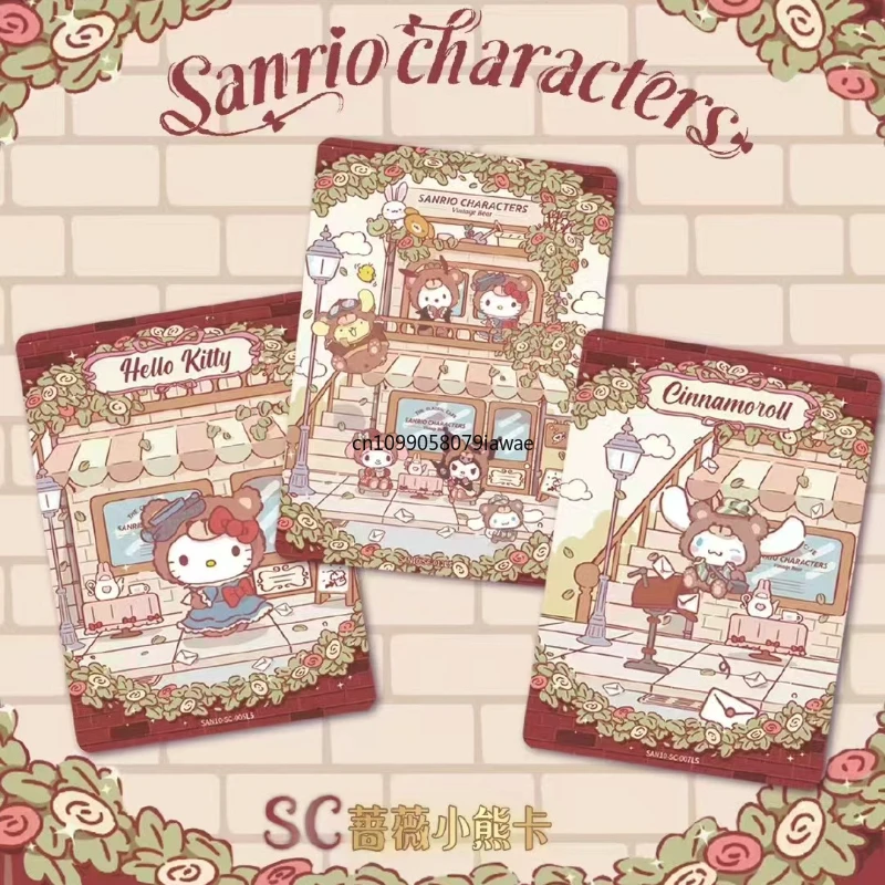 KAYOU 정품 새 Sanrio 카드 Mengmeng 컬렉션 가방 향기로운 이야기 헬로 키티 마이 멜로디 애니메이션 만화 주변 장난감 선물