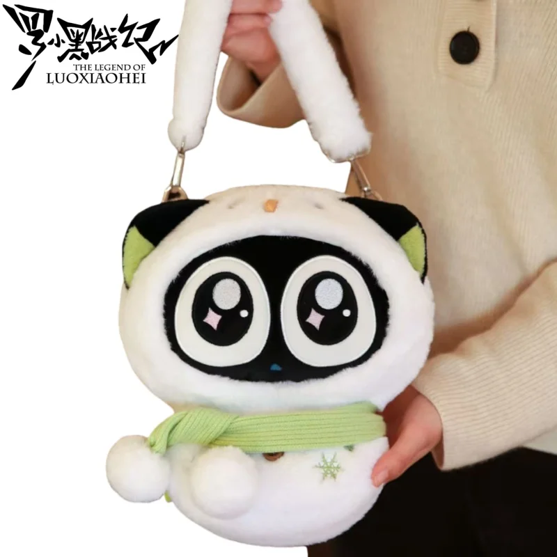 

New The Legend of Hei Plush Shoulder Bag Cartoon Luo XiaoHei Itabag Anime Merchandise Holiday Gift Large Capacity Storage