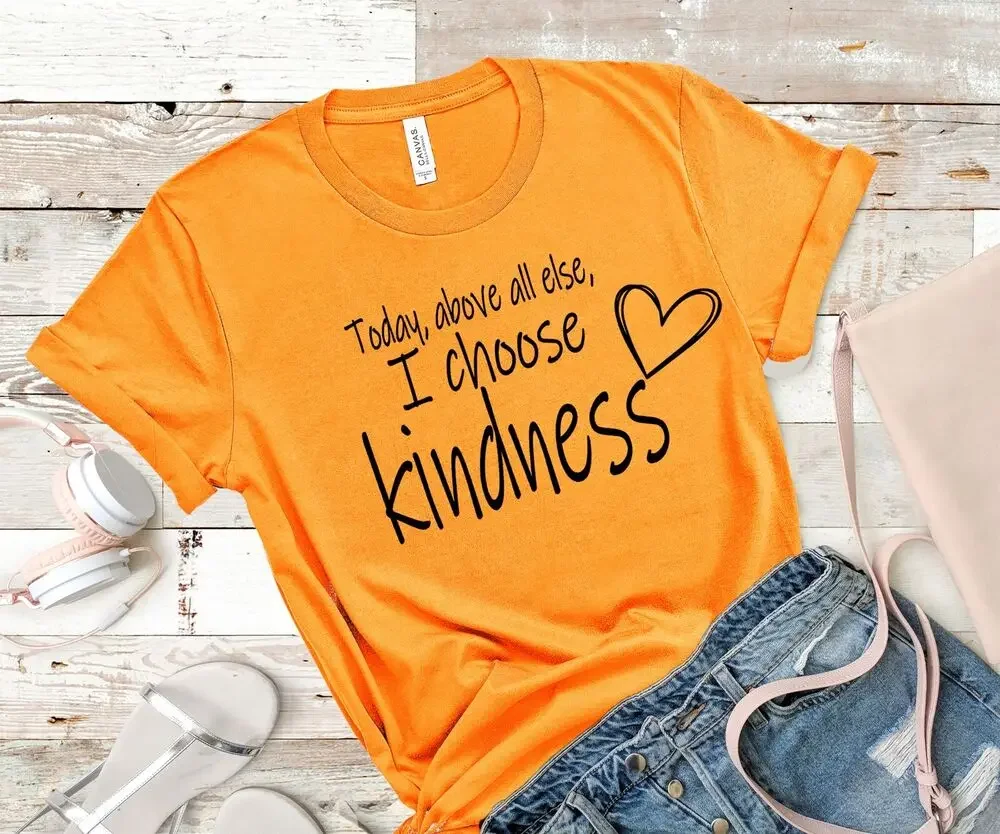 Choose Kindness T-Shirt Be Kind Shirt Gift For Women Mom Shirt Handmade Clothing