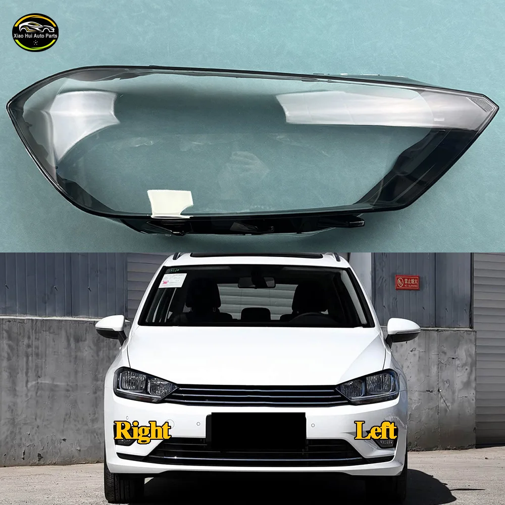 

For Volkswagen VW Golf Sportsvan 2016 2017 2018 Headlight Cover Headlamp Shell Headhights Lens Lampshade Transparent Plexiglass