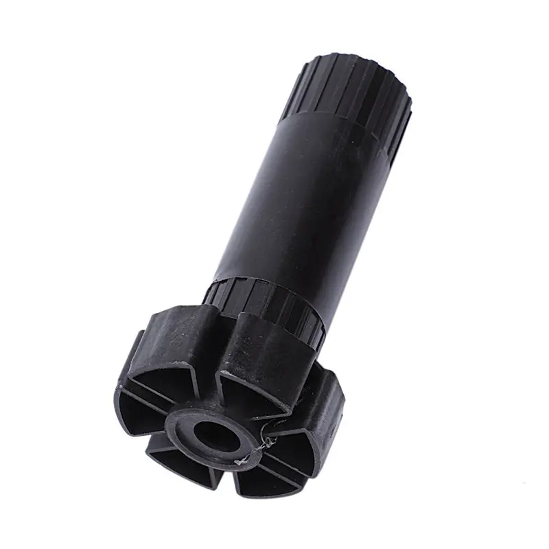 Y74A-8X Plastic Adjustable Height Kitchen Cupboard Plinth Foot Leg Pair Black