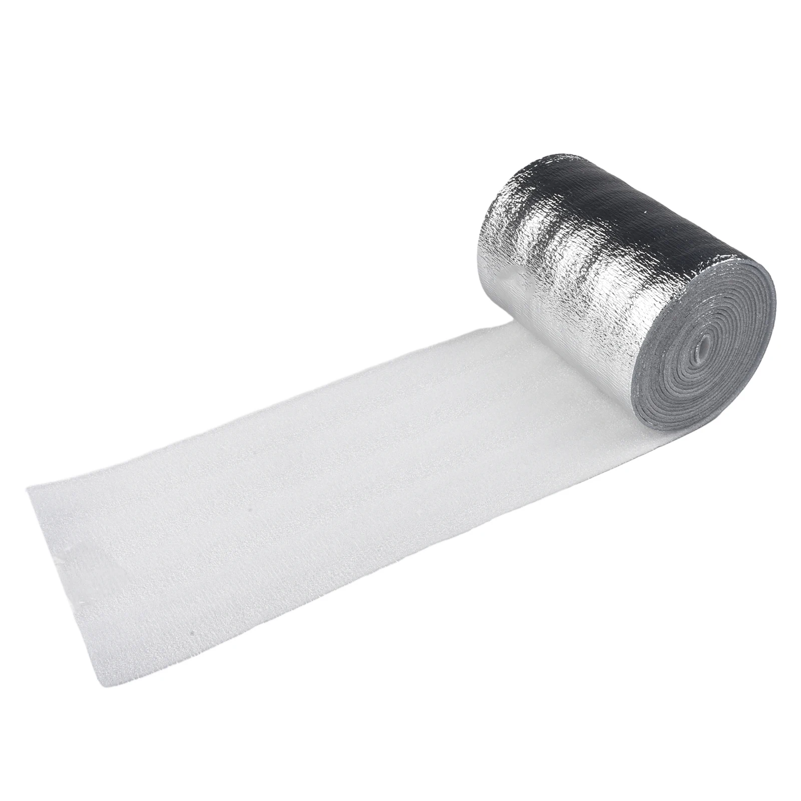 Rollo de película reflectante para radiador de pared, lámina de aislamiento térmico PET de aluminio de 5m x 0,2 m x 3mm para accesorios de mejora del hogar, 1 rollo