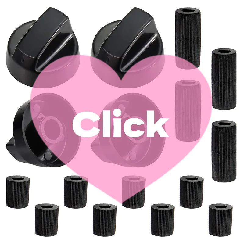 4Pcs Replacement Switc Knob Plastic Knob Gas Stove Control Knob General Range Oven Knob Cooker Hob Knob For Benchtop Burner