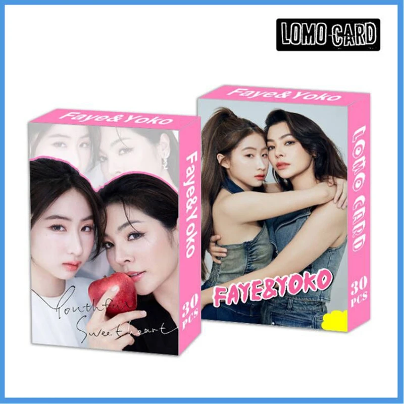 30 Pcs/Set Thai Drama Love Filling Blank FayeYoko Lomo Card Faye&Yoko Mini Postcard HD Photocard Cosplay Gift