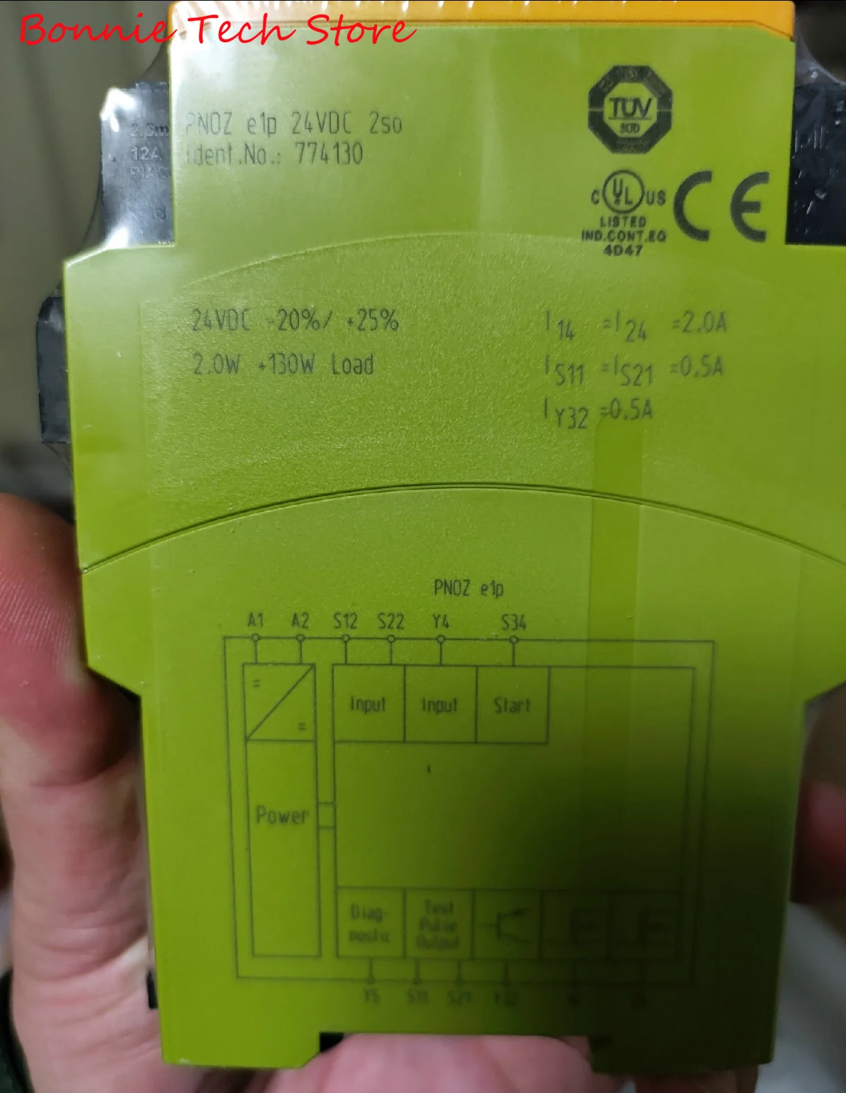 774130 for PILZ Safety relay (standalone), PNOZ e1p 24VDC 2so