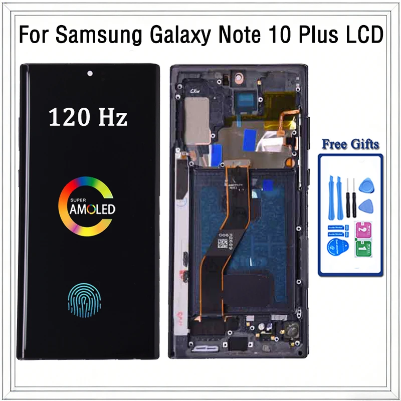 amoled-note-10-plus-screen-for-samsung-note10-n975f-lcd-display-touch-screen-with-frame-support-s-pen-fingerprints