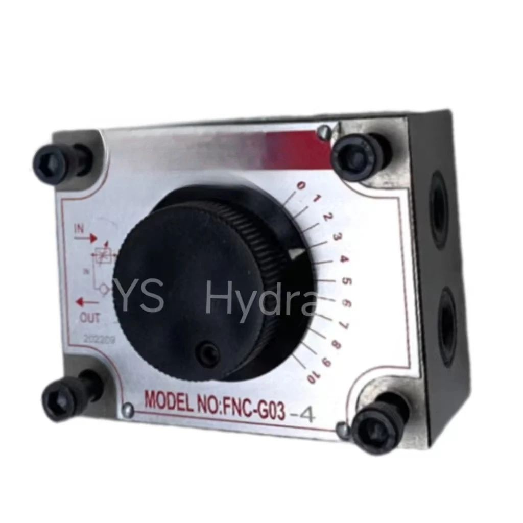Three vertical hydraulic speed control valve FNC-G02-4 G03-4 flow control valve FKC-G02A B hydraulic valve