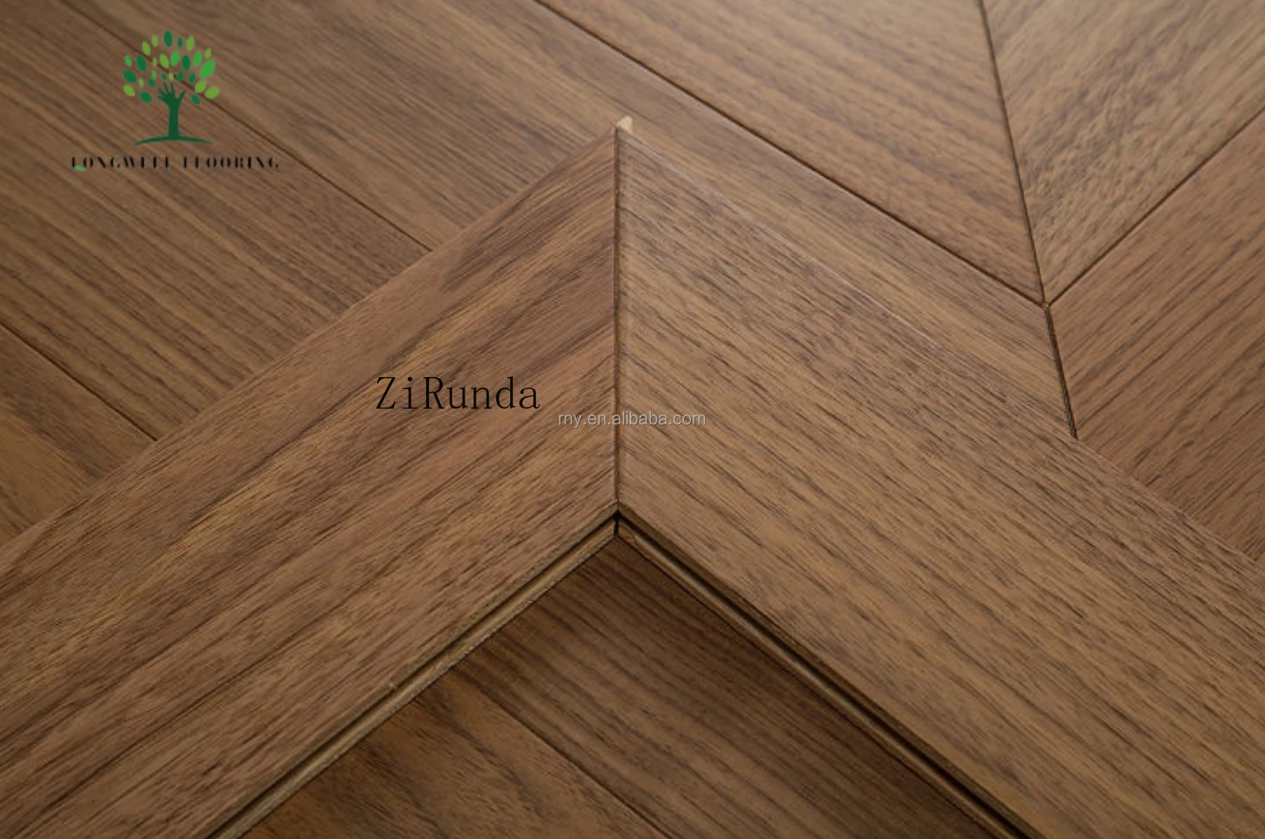 نسخة مخصصة نمط كلاسيكي حديث أرضية رقص الزفاف قذيفة متينة الباركيه خشب الماهوجني أرضية متعرجة