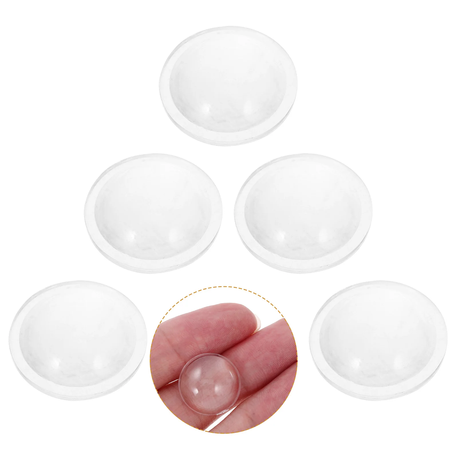 5 Pcs LED Focusing Lens PMMA Convex φ12 5mm Adjustable Focus for Flashlight Projector Physics Teaching Tools Experiment Aid