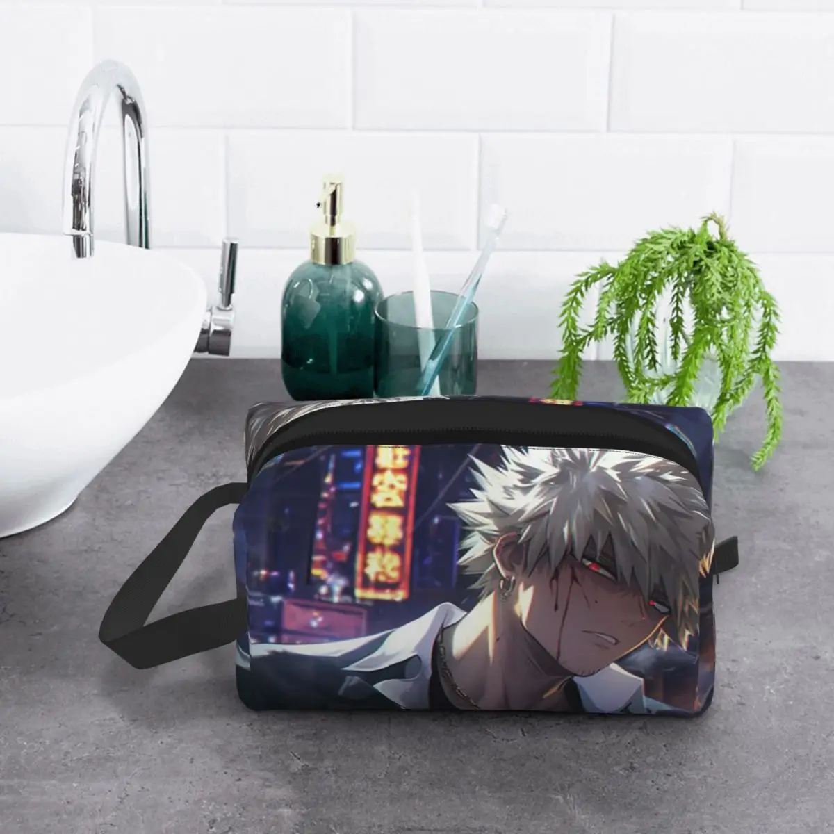 

Bakugou Katsuki косметичка косметический органайзер для хранения Dopp Kit косметичка для женщин красота дорожный пенал