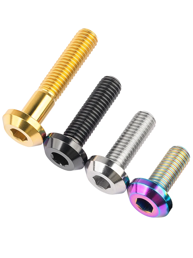 AliExpress NONE Xingxi  Titanium Bolt M6/M8X12/15/20/25/30/35/40mm  Allen Key Head Ti Screw For Bicycle Motorcycle Brake