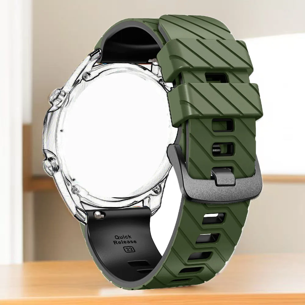 22 مللي متر حزام سيليكون لساعات Suunto 5 9 الذروة لينة استبدال معصمه لسباق Suunto/الأشرطة العمودية للرجال والنساء