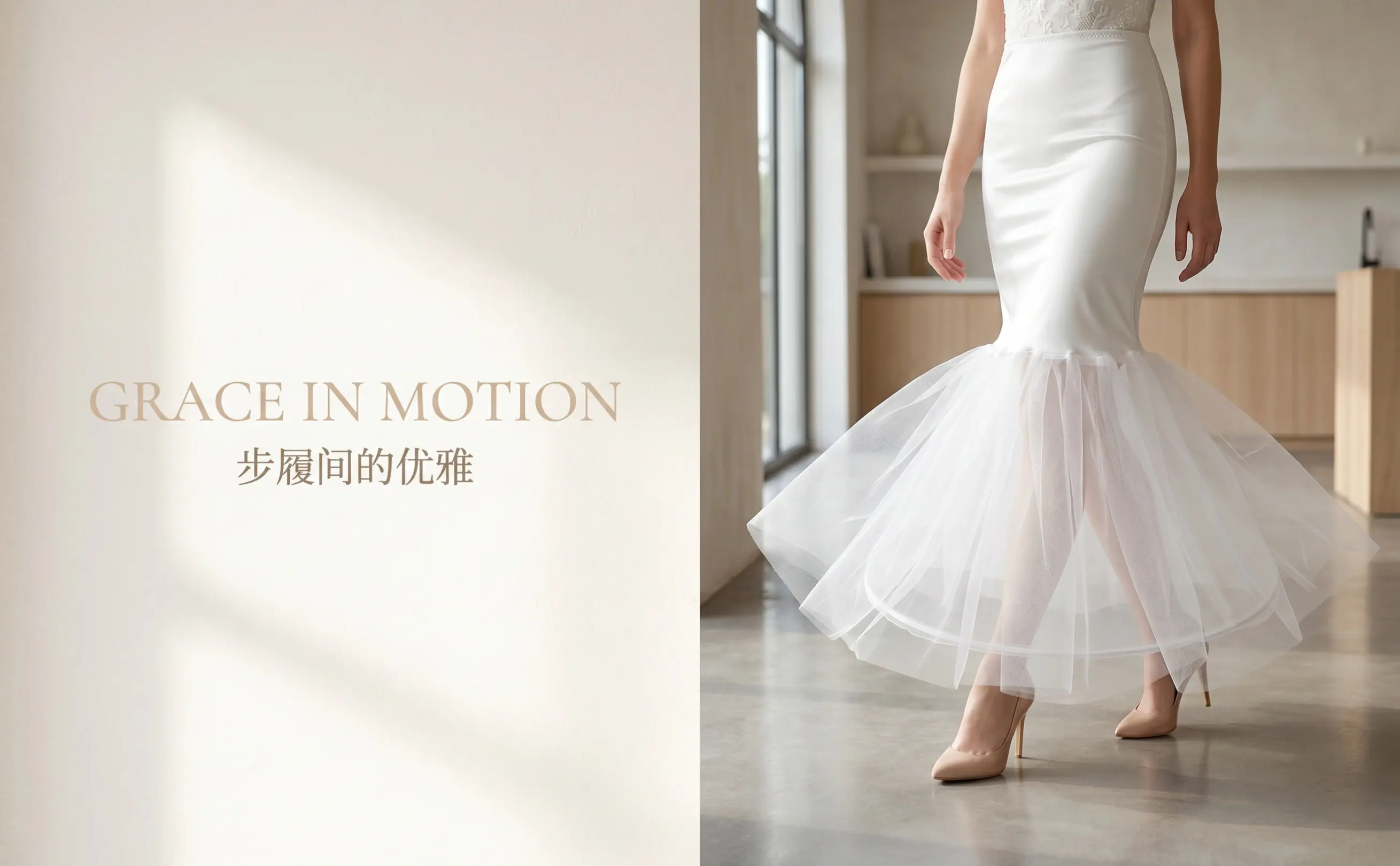 Falda interior de poliéster blanca, de una sola capa y de largo completo, para mujer, con cintura elástica, ideal para vestidos de novia, bailes de gala y ceremonias de comunión.