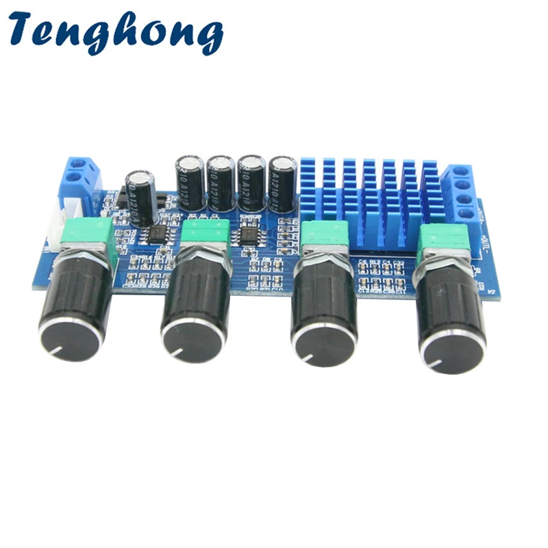 

Tenghong TPA3116D2 аудио мощность тона операционный усилитель 80 Вт * 2 двухканальный стерео цифровой усилитель плата DC12-24V динамик усилитель звука