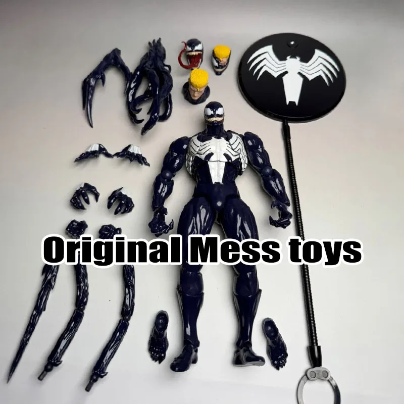 Mess Toys Black Symbiote Action Figure Interchangeable Accessories Collectible Collection For Adult Collectors Gift