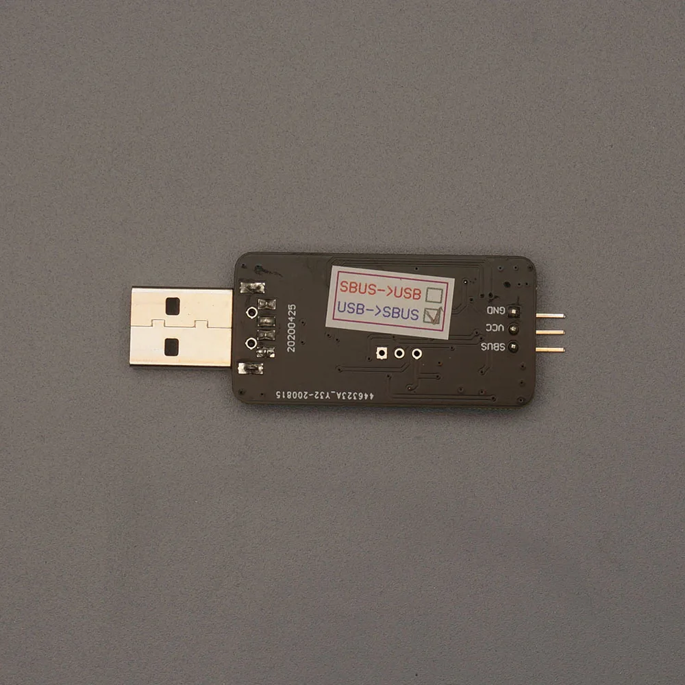 Sbus para módulo de conversão usb, usb para sbus, sbus para usb, apropriado para o controle de vôo padrão do protocolo de sbus wbus ibus