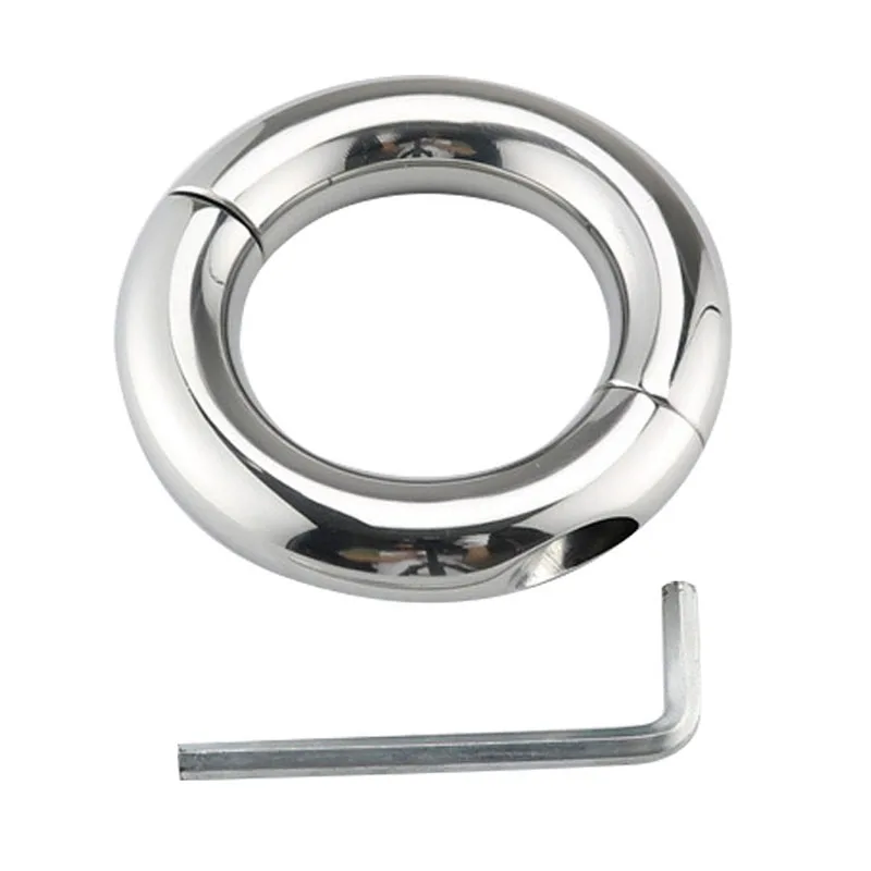 حلقات القضيب المعدنية القضيب ممارسة كيس الصفن عبودية الكرة نقالة الذكور العفة القضيب الدائري الكبار الجنس لعب للرجال ديك كوكرينج #3