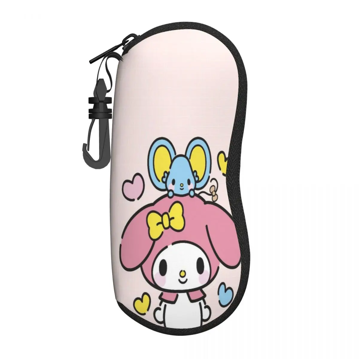 

Custom My Melody FLAT Eyeglass Glasses Case Women Men Soft Sunglasses Protective Pouch