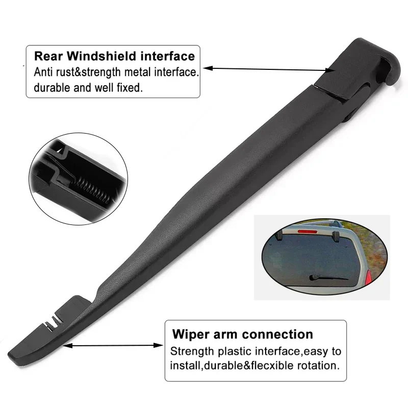 6429V5 Замена щетки заднего стеклоочистителя для Citroen Berlingo 1996-2008 Рычаг заднего стеклоочистителя Автомобильные аксессуары