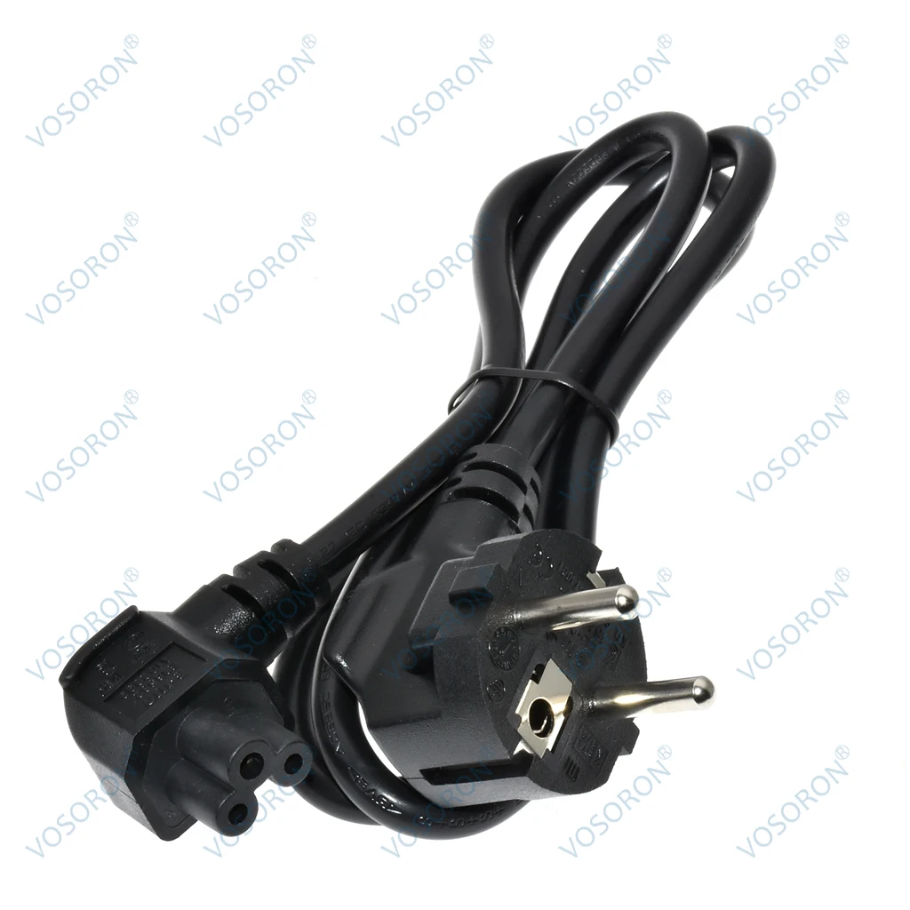 Schuko to IEC320 C5 Adapter Power Cord, H05VV-F 3G 0.75mm , EU European standard Type E/F power line Cables For Laptop TV