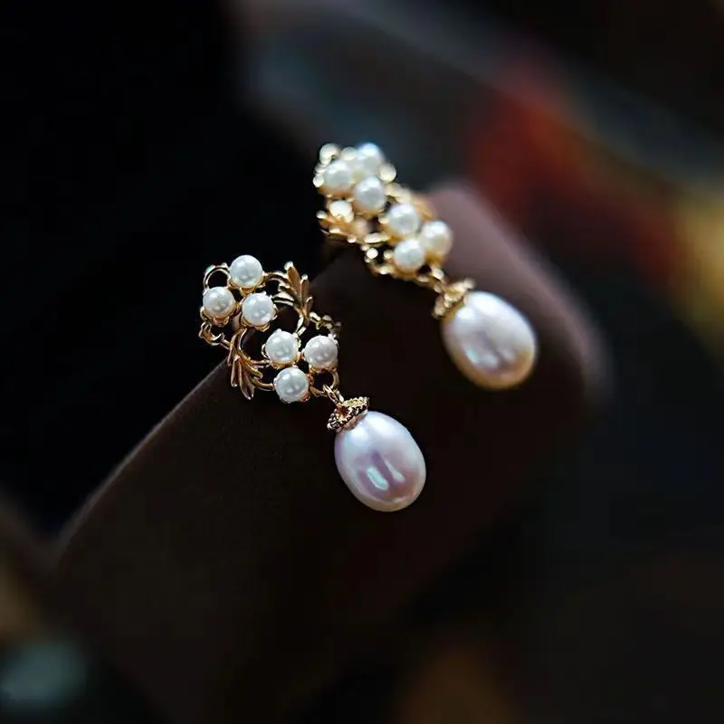 

Retro Earrings Pearl Vintage Style Earrings French High-end Feel Earrings Niche Design And Cool Style Jewelry