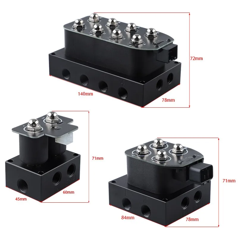 

Automobile modified shock absorber air suspension system 2/4/8 position solenoid valve, chassis suspension shock absorber