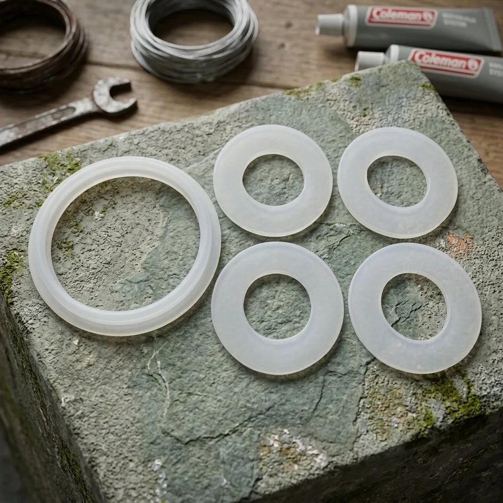Transparent Rubber Gasket for Coleman BC Connectors - 4 B/C Seals and 1 A Seal for Improved Connection Stability