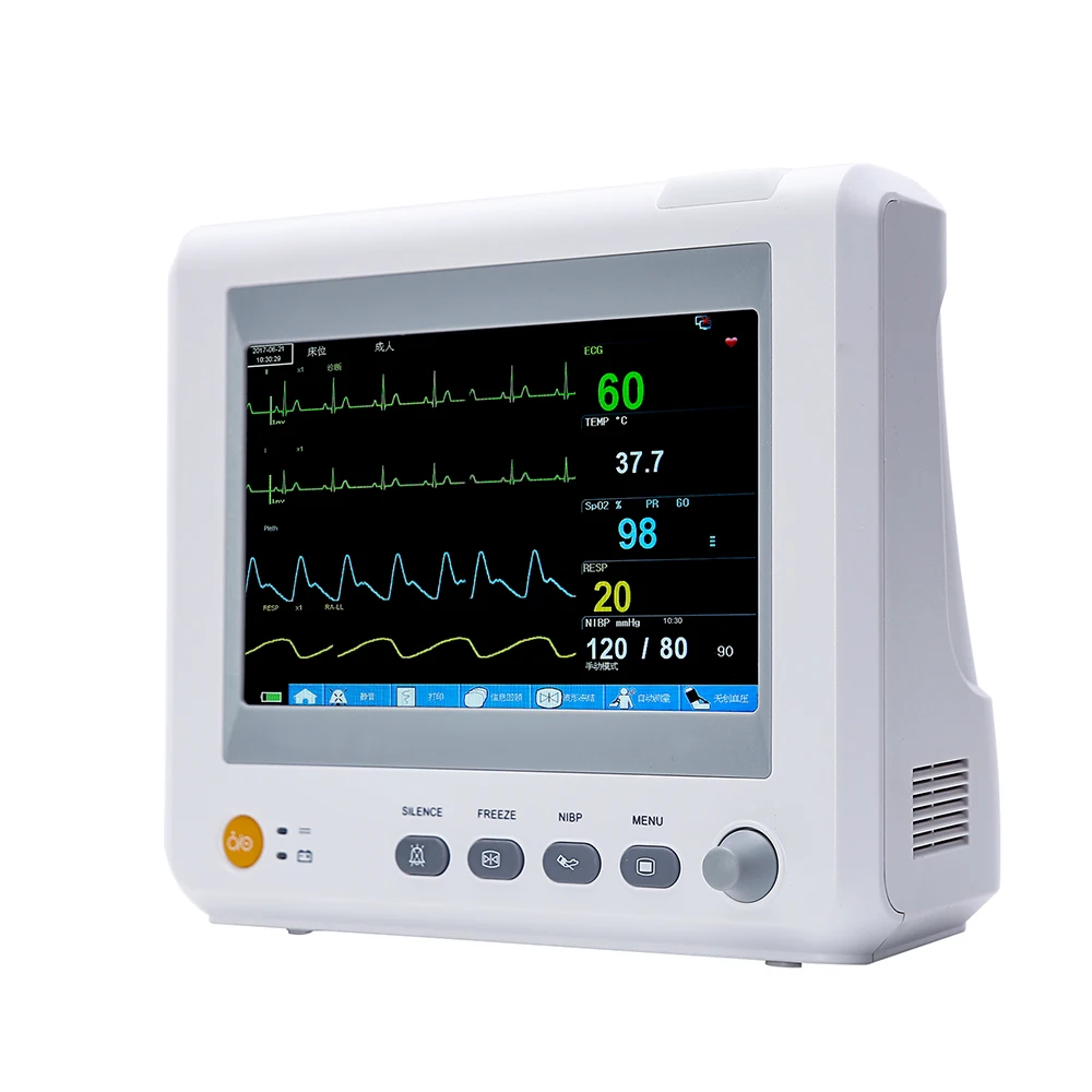 Yonker M7 vital signs monitor 6parameter portable patient bedside monitor output cardiac monitor signos vitales