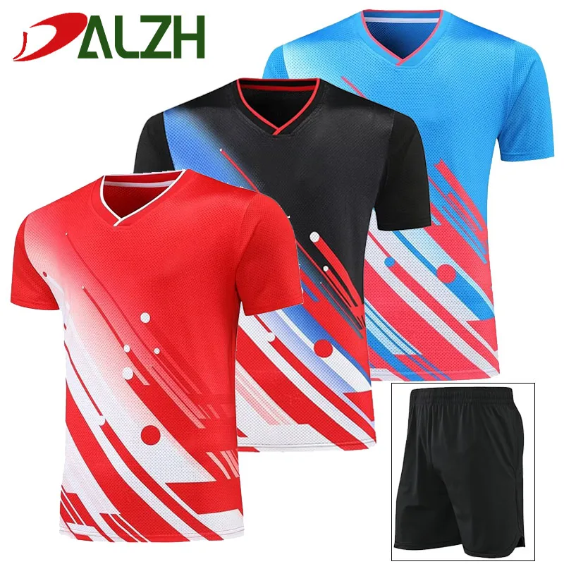 Match Chinese National Team Table Tennis Jersey Competition Clothes Badminton Game Training Professional Short Men Womem 2XS-4X