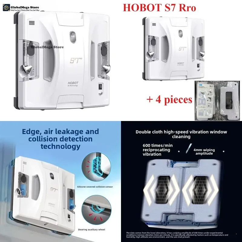 New HOBOT S7 Pro Home Automatic Glass Cleaning Artifact Double-sided Ponyo Remote Control Window Cleaning S6Pro