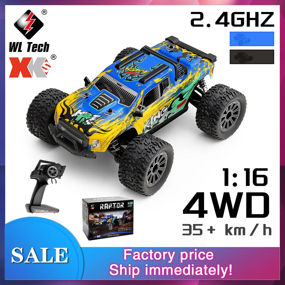

WLTOYS 1/16 Радиоуправляемая машина 35 км/ч 164018 4WD Внедорожник 2,4 ГГц 1500 мАч 80 м Расстояние Матовый радиоуправляемый грузовик