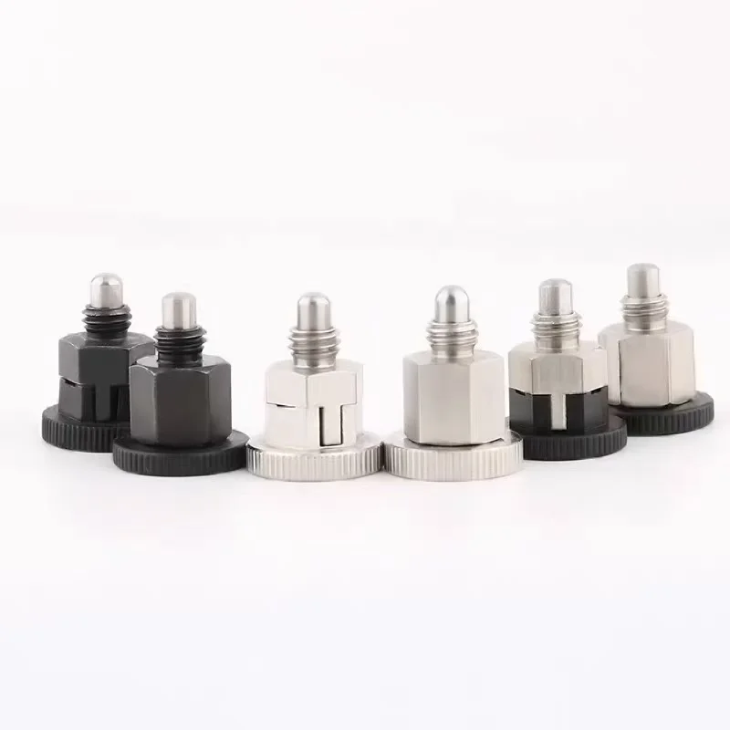 Mini‑Type Short Knob Plunger SPMXSM, Index Plunger, Self‑Locking Locating Lock Pin, Stainless Steel & Carbon Steel