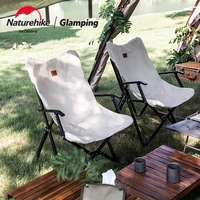 Naturehike Outdoor Folding Chair Camping Fishing Picnic Moon Chair Ultralight Portable Aluminum Alloy Armchair Bearing 120kg 3