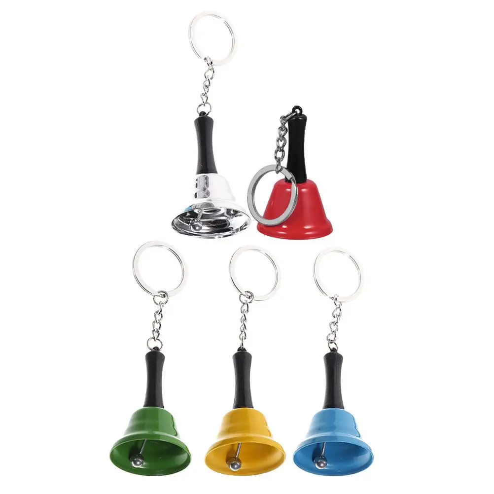 

5 Pcs Hand Ring Bell Table Vintage Wedding Loud Bells Service Handbells Iron Shaking Alarm