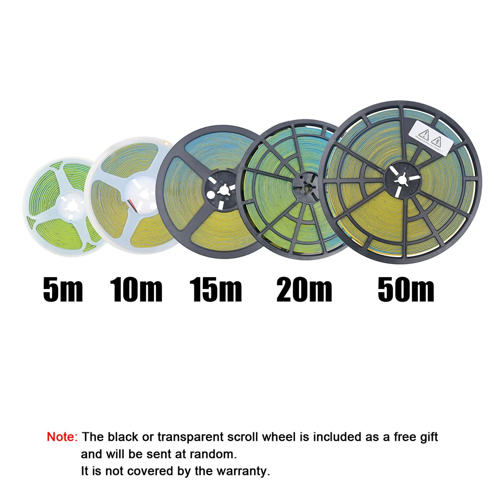 5m 10m 20m 50m COB LED Strip 220V 230V 3000K 4000K 6000K Flex Light Tape with IC Chip High Bright 240 LEDs Linear Lighting RA90