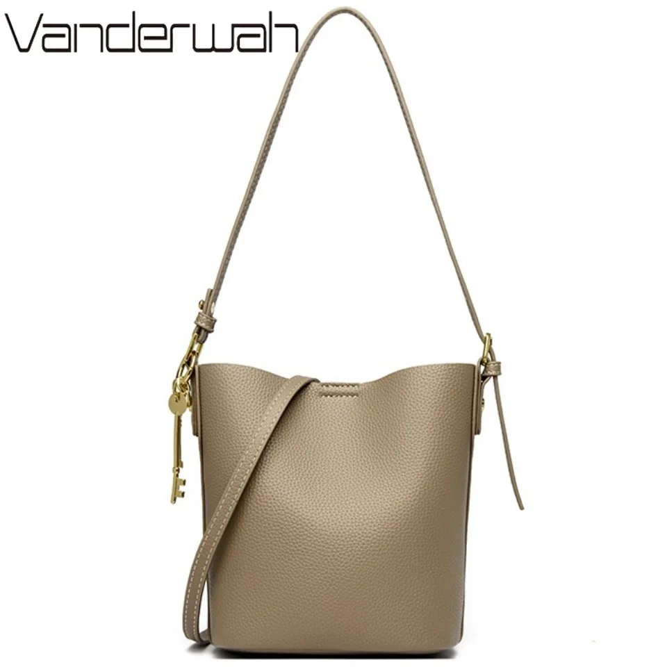 

Luxury Handbags Women Bags Designer High-quality Pu Leather Bucket Shoulder Bags Tote for Women Handbags With Two Keys Hand Sac