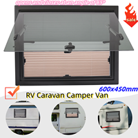 RV Caravan Camper Van Push Out Window Trailer External Push Top Window 600x450mm