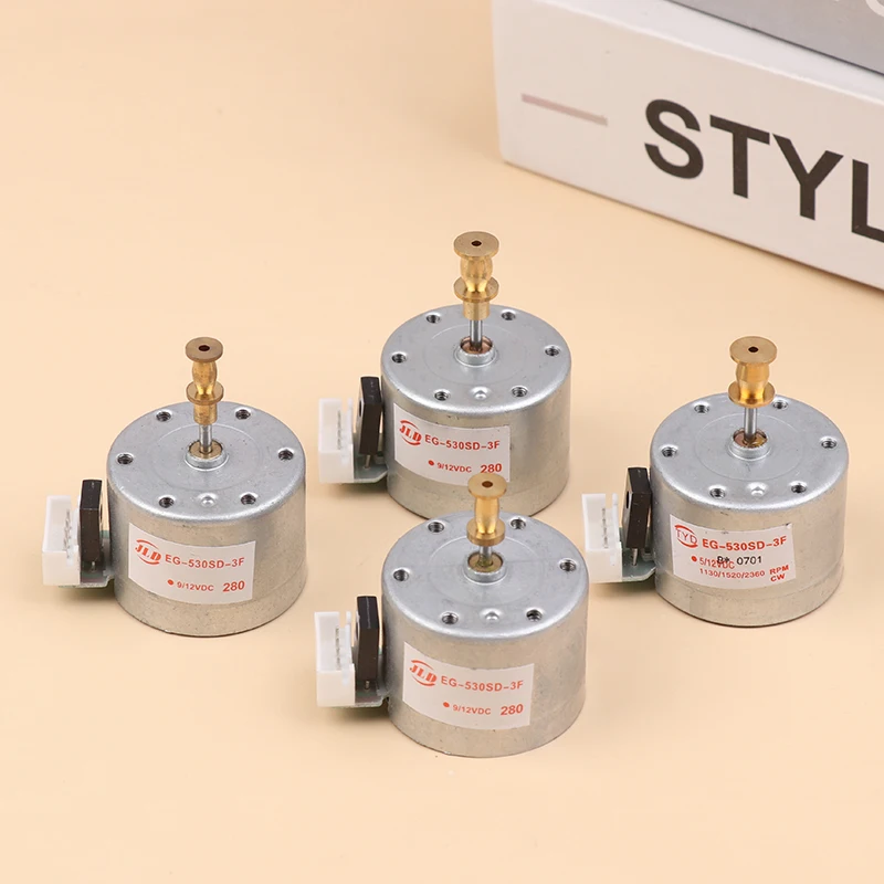 EG530SD-3F DC5-12V 3速メタルターンテーブルモーター 33/45/78 RPM、25mm取り付け穴、レコードプレーヤー用スリーブ
