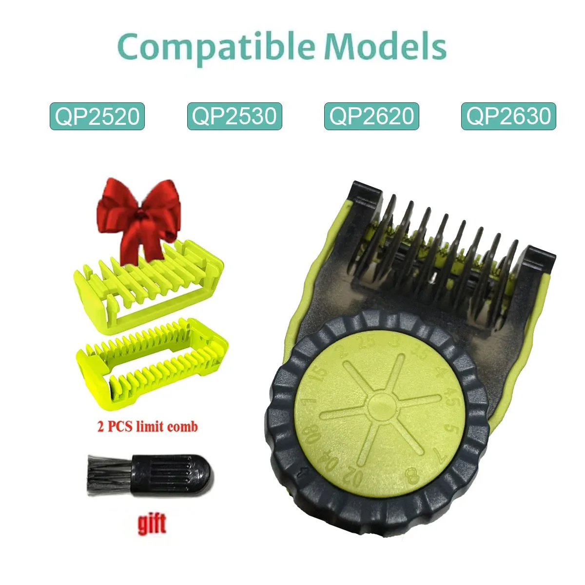 NEW Guide Comb Guards for Philips One Blade QP2520 QP2530 QP2620 QP2630 Electric Shaver 14-length Adjustable Replacement Kit