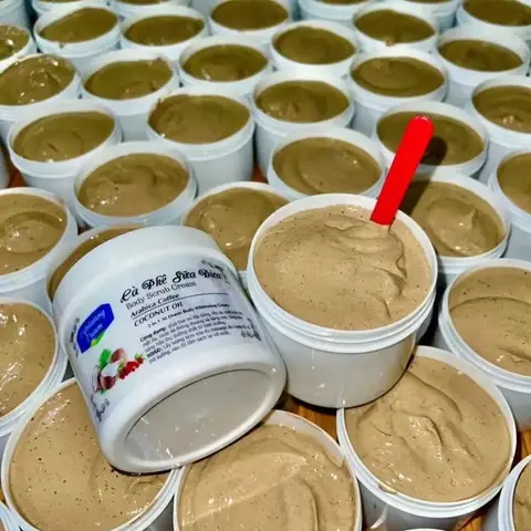 Tẩy Tế Bào Chết, Trắng Da, Tay te bao chet trang da ca phe sua dua 500g, 2 in 1 at home body whitening moisturizing Clean skin