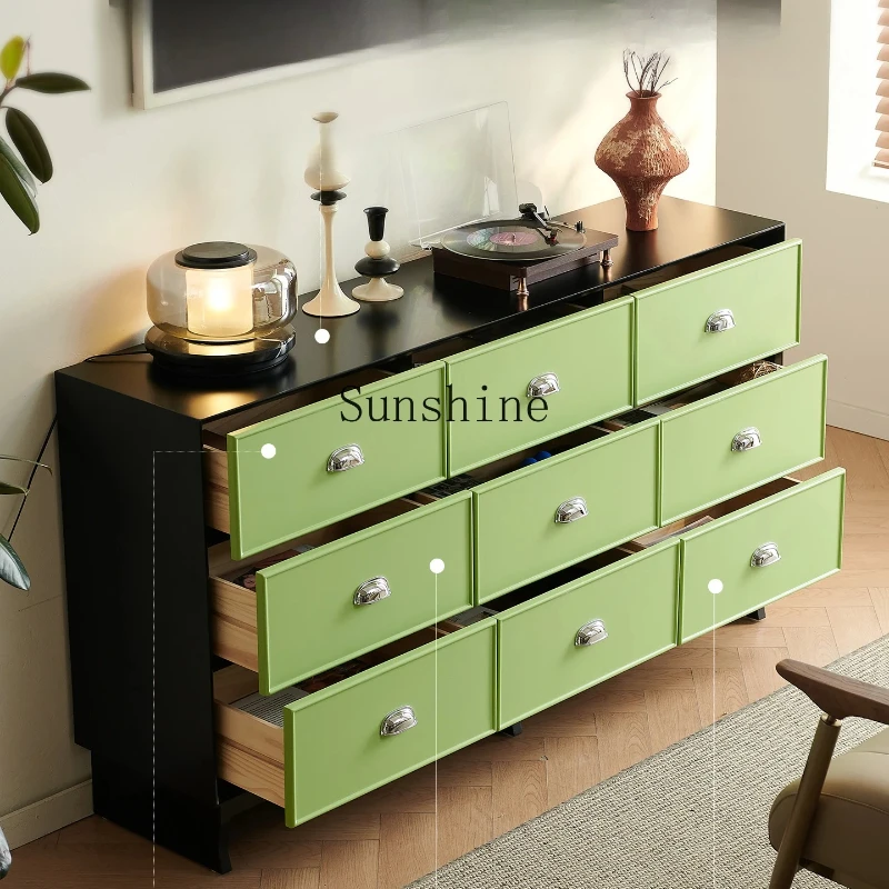 

Bedroom wall locker antique living room solid wood storage cabinet