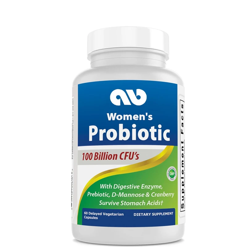 100 billion CFU of female probiotics -10 strains+prebiotic fiber+digestive enzyme mixture-immune,digestive,and intestinal health