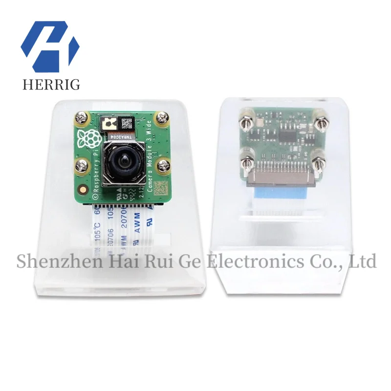 Raspberry Pi V3 Kameraständer, Basiskameramodul, 3, breiter Acryl-Gehäuseschutz