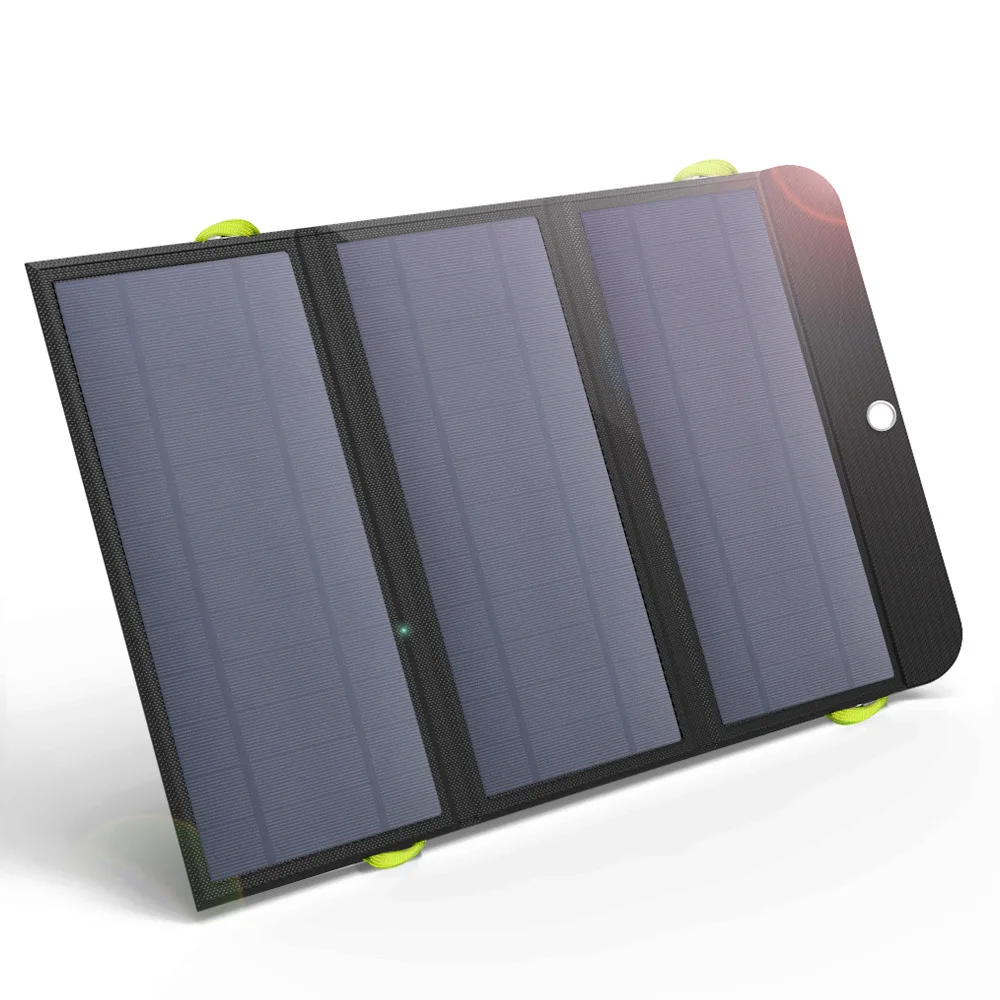 New 10000mAh single crystal solar power bank with battery, two-way fast charging mobile power supply