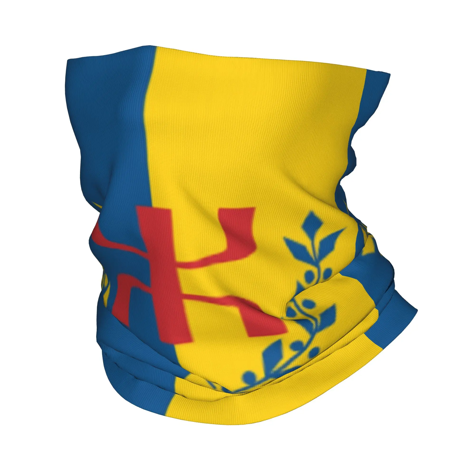 Polaina de cuello con bandera de Kabyle Amazigh personalizada para hombres y mujeres, protector facial UV, Bandana orgullosa bereber de invierno, bufanda para esquí