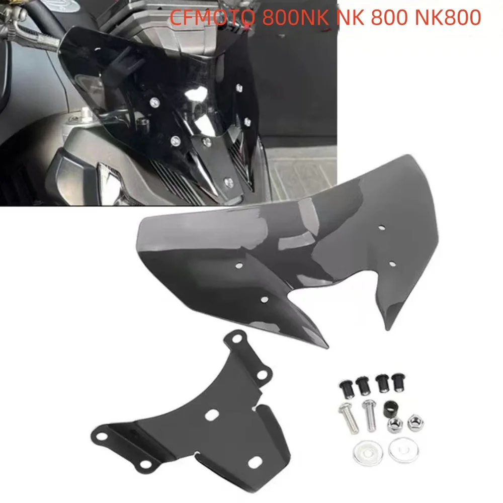 

For CFMOTO 800NK NK 800 NK800 Sports Version 2023-2024 Front Windshield WindScreen Fairing Wind Deflector With Mounting Bracket