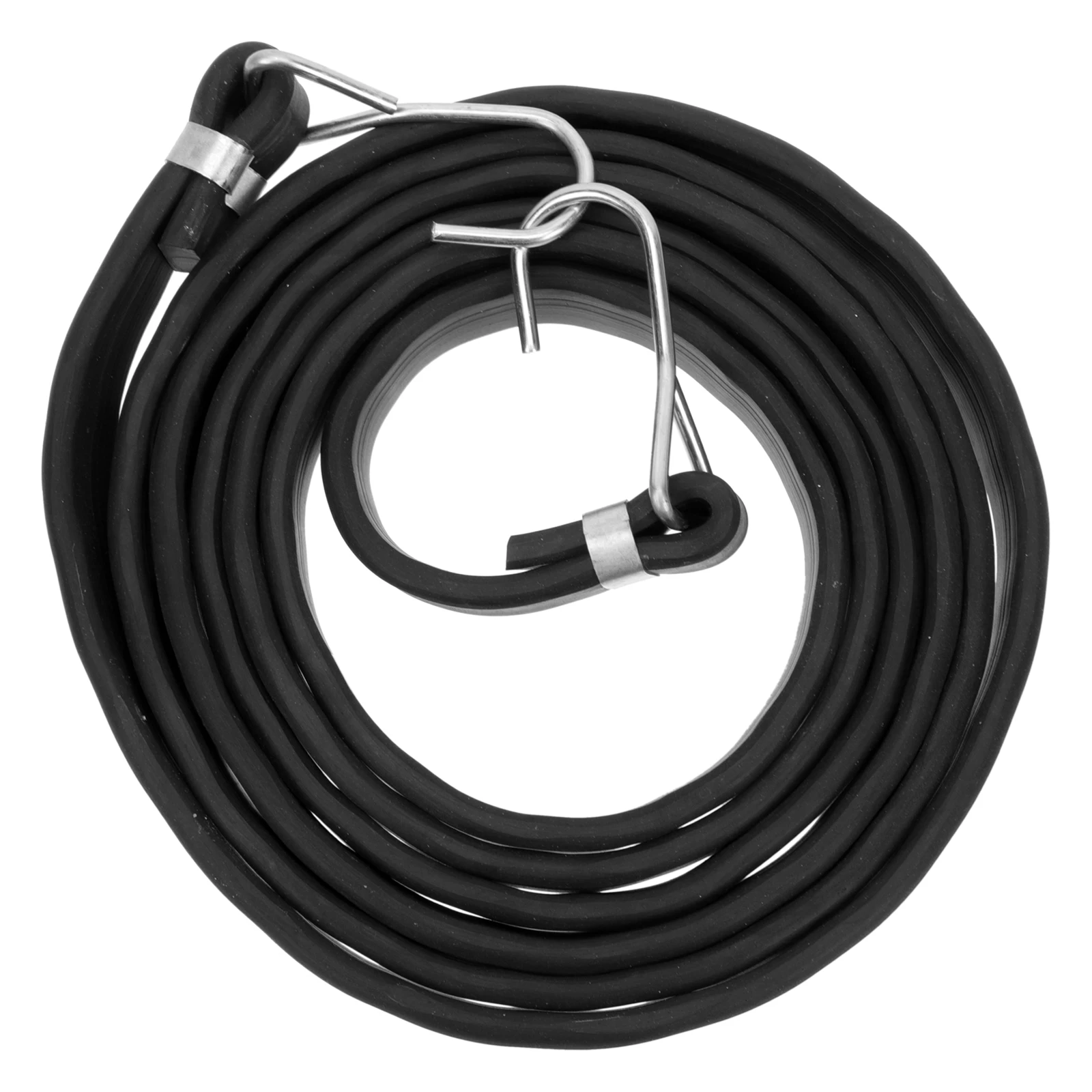 

2pcs High Elastic Strap Rubber Stainless Steel Luggage Fastening Belts Bike Motorbike Cargo Tie-down Rope Tension Belt Travel