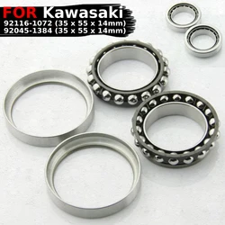 Steering Stem Bearing Head Pipe Kit For Kawasaki ZR750 Z750S Z750 Z750R ZR800 EN650 ZR900 ZR1000 Z1000 ABS 92116-1072 92045-1384