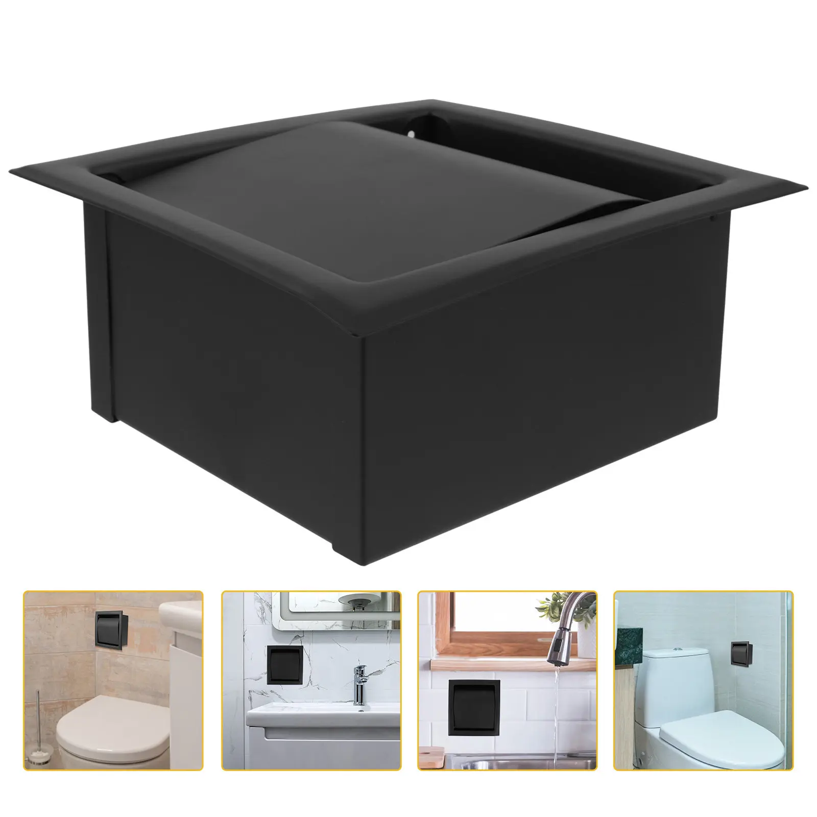 

1 шт. Подставка для туалетной бумаги из нержавеющей стали с встроенным креплением, современный держатель для рулонов, для уборки ванной комнаты